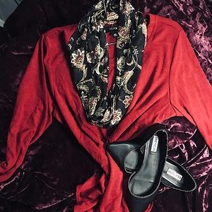 Womens Plus Long Sleeve Blouse